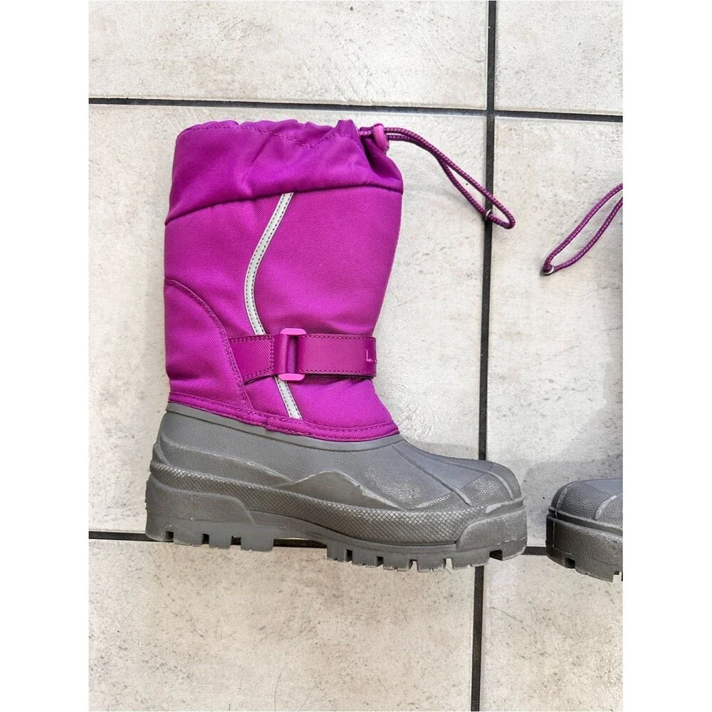 L.L.Bean Northwoods kids' winter boots Kids Purple Snow Boot Gray Sole 2